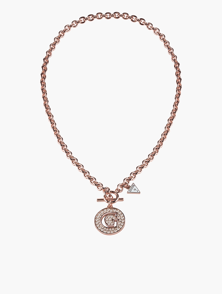 Guess gold sales tone necklace